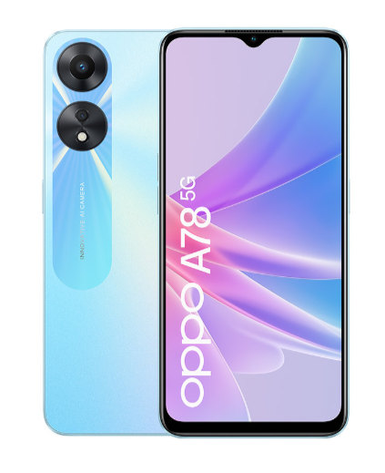 Smartphone Oppo A78 5g 4+128 gb glowing blue