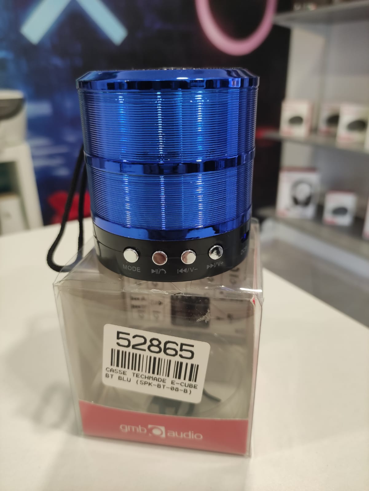 Casse Bluetooth portatile blue Techmade gembird micro SD
