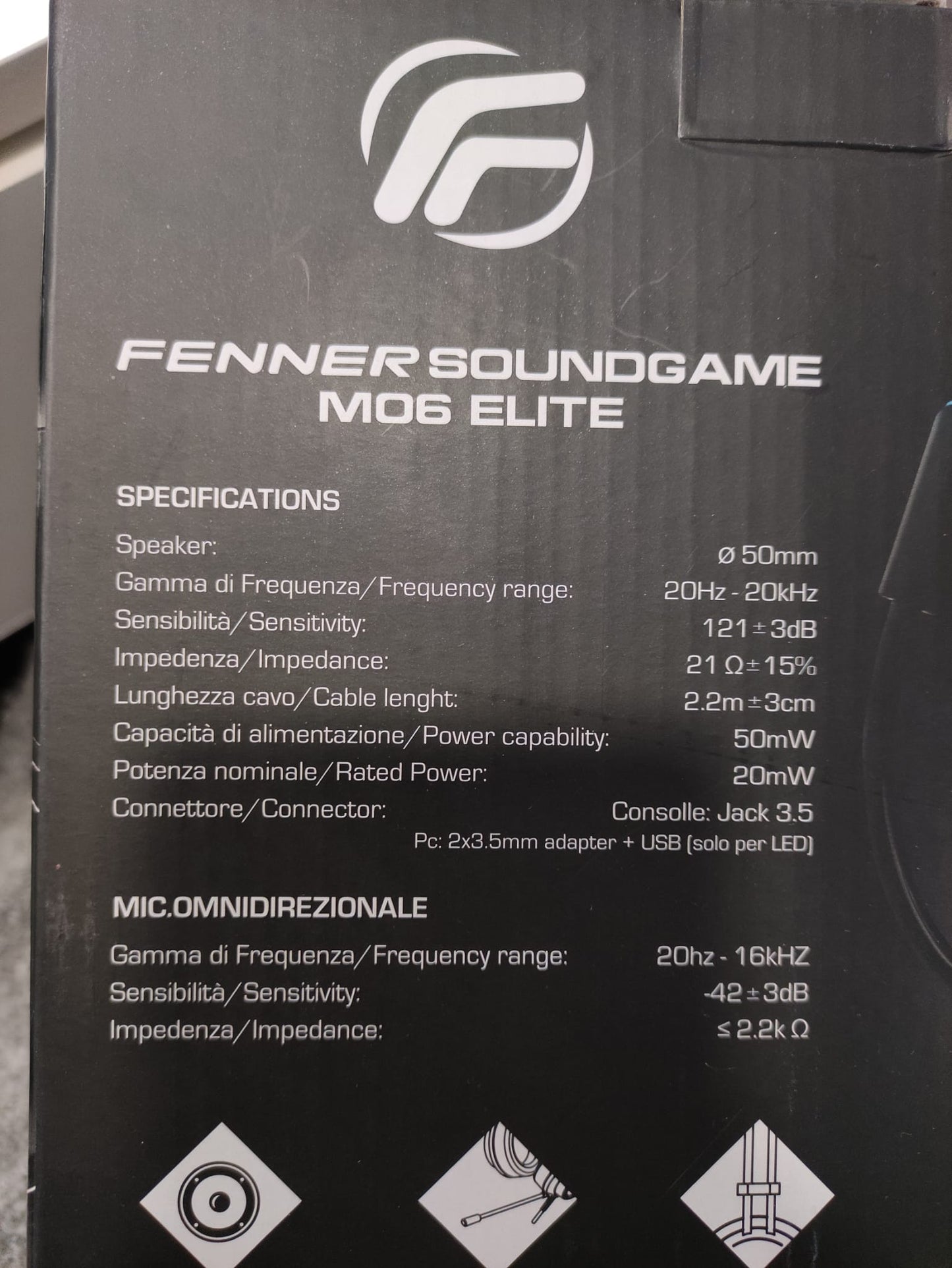 Cuffie gaming con microfono per console e pc Fenner Soundgame Elite