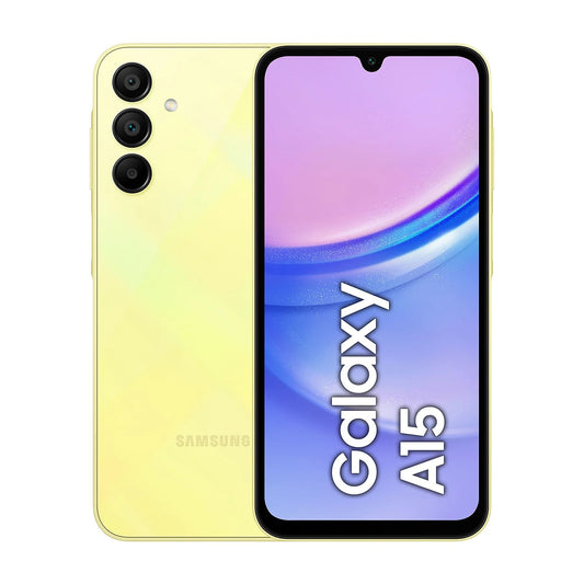 Smartphone Samsung Galaxy SM-A155 A15 display 6.5" memoria  4+128 gb yellow ds ita